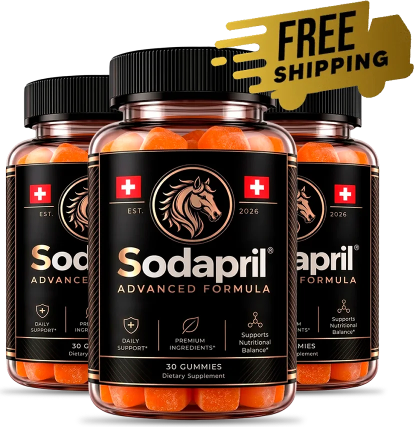Sodapril advanced formula gummies, 30 gummies per bottle